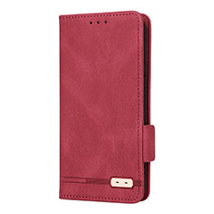 Handytasche Stand Schutzhülle Flip Leder Hülle L08Z für Samsung Galaxy S21 Plus 5G Rot