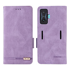 Handytasche Stand Schutzhülle Flip Leder Hülle L08Z für Xiaomi Redmi K50 Gaming 5G Violett