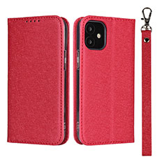 Handytasche Stand Schutzhülle Flip Leder Hülle L09 für Apple iPhone 12 Mini Rot