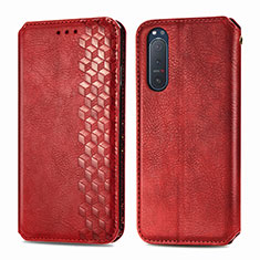 Handytasche Stand Schutzhülle Flip Leder Hülle L09 für Sony Xperia 5 II Rot