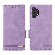 Handytasche Stand Schutzhülle Flip Leder Hülle L09Z für Samsung Galaxy A32 4G Violett