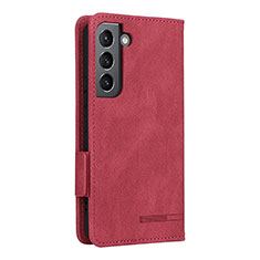 Handytasche Stand Schutzhülle Flip Leder Hülle L09Z für Samsung Galaxy S21 FE 5G Rot