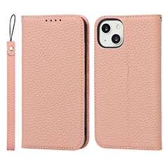 Handytasche Stand Schutzhülle Flip Leder Hülle L10 für Apple iPhone 13 Mini Rosegold