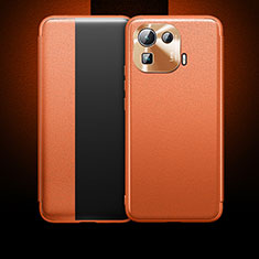 Handytasche Stand Schutzhülle Flip Leder Hülle L10 für Xiaomi Mi 11 Pro 5G Orange