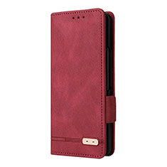 Handytasche Stand Schutzhülle Flip Leder Hülle L10Z für Samsung Galaxy Z Fold3 5G Rot