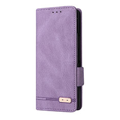 Handytasche Stand Schutzhülle Flip Leder Hülle L10Z für Samsung Galaxy Z Fold3 5G Violett