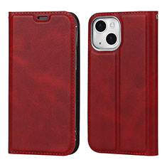 Handytasche Stand Schutzhülle Flip Leder Hülle L11 für Apple iPhone 13 Rot