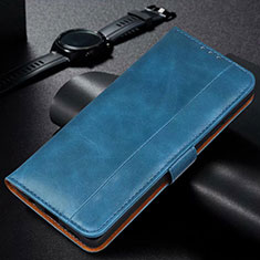 Handytasche Stand Schutzhülle Flip Leder Hülle L11 für Huawei P40 Lite E Blau