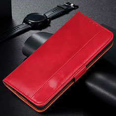 Handytasche Stand Schutzhülle Flip Leder Hülle L11 für Huawei P40 Lite E Rot