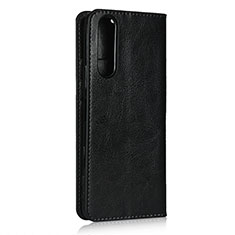 Handytasche Stand Schutzhülle Flip Leder Hülle L11 für Sony Xperia 5 II Schwarz