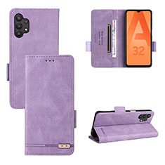 Handytasche Stand Schutzhülle Flip Leder Hülle L11Z für Samsung Galaxy A32 5G Violett