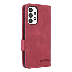 Handytasche Stand Schutzhülle Flip Leder Hülle L11Z für Samsung Galaxy A73 5G Rot