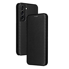 Handytasche Stand Schutzhülle Flip Leder Hülle L11Z für Samsung Galaxy S24 5G Schwarz