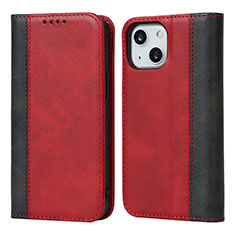 Handytasche Stand Schutzhülle Flip Leder Hülle L12 für Apple iPhone 13 Mini Rot