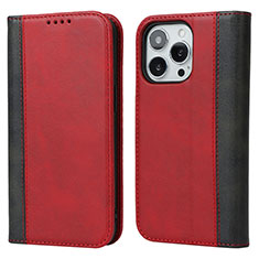 Handytasche Stand Schutzhülle Flip Leder Hülle L12 für Apple iPhone 13 Pro Rot