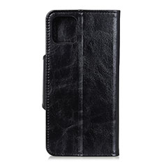 Handytasche Stand Schutzhülle Flip Leder Hülle L12 für Samsung Galaxy A71 4G A715 Schwarz