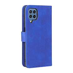 Handytasche Stand Schutzhülle Flip Leder Hülle L12Z für Samsung Galaxy M32 4G Blau