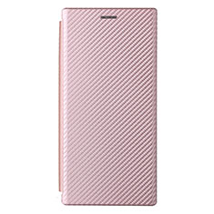 Handytasche Stand Schutzhülle Flip Leder Hülle L12Z für Samsung Galaxy S21 Ultra 5G Rosegold