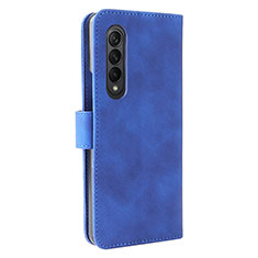 Handytasche Stand Schutzhülle Flip Leder Hülle L12Z für Samsung Galaxy Z Fold4 5G Blau