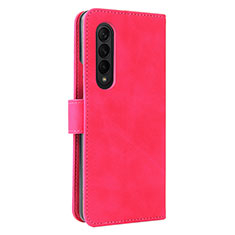 Handytasche Stand Schutzhülle Flip Leder Hülle L12Z für Samsung Galaxy Z Fold4 5G Pink