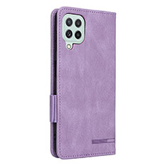 Handytasche Stand Schutzhülle Flip Leder Hülle L13Z für Samsung Galaxy A22 4G Violett