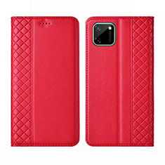 Handytasche Stand Schutzhülle Flip Leder Hülle L14 für Realme C11 Rot