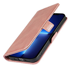 Handytasche Stand Schutzhülle Flip Leder Hülle L15 für Apple iPhone 13 Rosegold