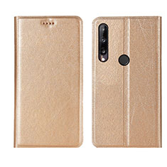 Handytasche Stand Schutzhülle Flip Leder Hülle L15 für Huawei P40 Lite E Gold