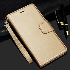 Handytasche Stand Schutzhülle Flip Leder Hülle L16 für Realme C11 Gold