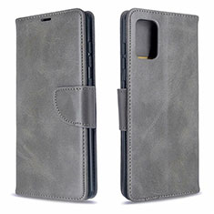 Handytasche Stand Schutzhülle Flip Leder Hülle L16 für Samsung Galaxy A71 4G A715 Grau