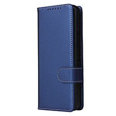 Handytasche Stand Schutzhülle Flip Leder Hülle L16Z für Samsung Galaxy Z Fold4 5G Blau