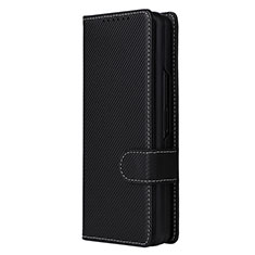 Handytasche Stand Schutzhülle Flip Leder Hülle L16Z für Samsung Galaxy Z Fold4 5G Schwarz