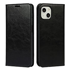 Handytasche Stand Schutzhülle Flip Leder Hülle L17 für Apple iPhone 14 Plus Schwarz