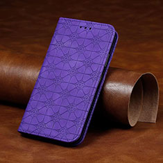 Handytasche Stand Schutzhülle Flip Leder Hülle L17 für Huawei Y7p Violett
