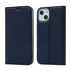 Handytasche Stand Schutzhülle Flip Leder Hülle L18 für Apple iPhone 13 Blau