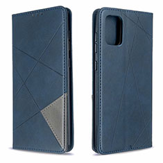 Handytasche Stand Schutzhülle Flip Leder Hülle L18 für Samsung Galaxy A71 4G A715 Blau