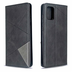 Handytasche Stand Schutzhülle Flip Leder Hülle L18 für Samsung Galaxy A71 4G A715 Schwarz