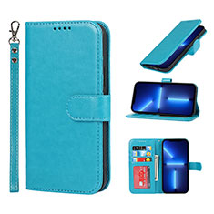 Handytasche Stand Schutzhülle Flip Leder Hülle L19 für Apple iPhone 13 Pro Hellblau