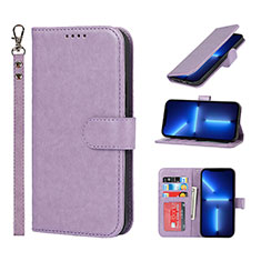 Handytasche Stand Schutzhülle Flip Leder Hülle L19 für Apple iPhone 13 Pro Violett