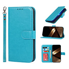 Handytasche Stand Schutzhülle Flip Leder Hülle L19 für Apple iPhone 14 Pro Hellblau