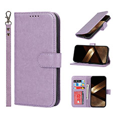 Handytasche Stand Schutzhülle Flip Leder Hülle L19 für Apple iPhone 14 Pro Max Violett