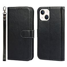 Handytasche Stand Schutzhülle Flip Leder Hülle L19 für Apple iPhone 14 Schwarz