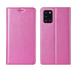 Handytasche Stand Schutzhülle Flip Leder Hülle L19 für Samsung Galaxy A31 Rosa