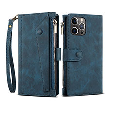 Handytasche Stand Schutzhülle Flip Leder Hülle L20 für Apple iPhone 14 Pro Blau