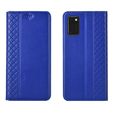 Handytasche Stand Schutzhülle Flip Leder Hülle L21 für Samsung Galaxy A41 Blau