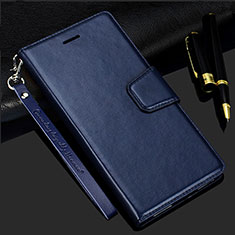 Handytasche Stand Schutzhülle Flip Leder Hülle L24 für Samsung Galaxy A41 Blau