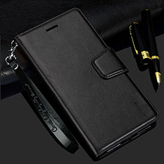 Handytasche Stand Schutzhülle Flip Leder Hülle L24 für Samsung Galaxy A41 Schwarz