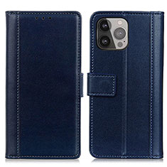 Handytasche Stand Schutzhülle Flip Leder Hülle L28 für Apple iPhone 13 Pro Blau