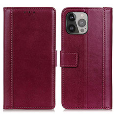 Handytasche Stand Schutzhülle Flip Leder Hülle L28 für Apple iPhone 13 Pro Rot