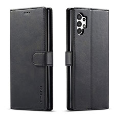 Handytasche Stand Schutzhülle Flip Leder Hülle LC1 für Samsung Galaxy A13 4G Schwarz